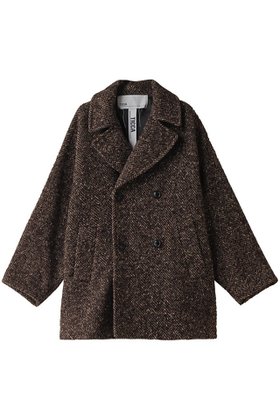 【ティッカ/TICCA】のミックスツイードピーコート 人気、トレンドファッション・服の通販 founy(ファニー) ファッション Fashion レディースファッション WOMEN アウター Coat Outerwear コート Coats クラシカル Classical ショート Short ハーフ Half バランス Balance ヘリンボーン Herringbone ポケット Pocket ランダム Random エレガント 上品 Elegant |ID:prp329100004077717