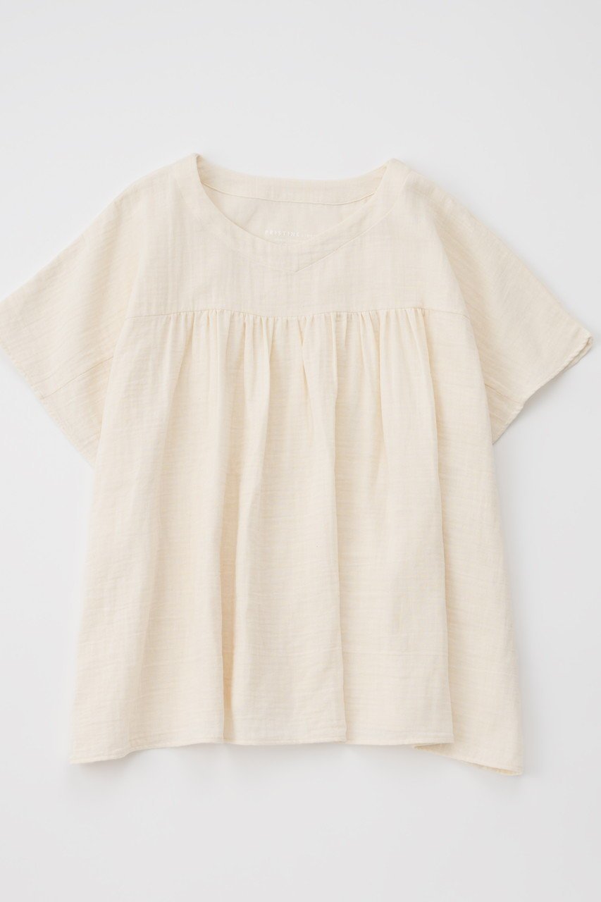 【プリスティン/PRISTINE】の追撚Wガーゼパジャマ 人気、トレンドファッション・服の通販 founy(ファニー) 　ファッション　Fashion　レディースファッション　WOMEN　ギャザー　Gather　スリーブ　Sleeve　ダブル　Double　パジャマ　Pajamas　フレンチ　French　フロント　Front　夏　Summer　other-2|ID: prp329100004077730 ipo3291000000031418252
