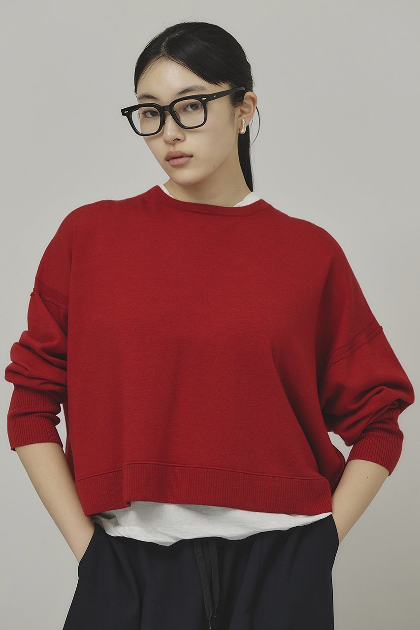 【カレンソロジー/Curensology】のファインウールバックリボンプルオーバー 人気、トレンドファッション・服の通販 founy(ファニー) 　ファッション　Fashion　レディースファッション　Fashion for Women　トップス・カットソー　Cut & Sew Tops　ニット　Knit Tops & Sweaters　カジュアルプルオーバー・ニットトップス　Pullovers & Knit Tops / Casual Pullovers　おすすめ　Recommended / Our Picks　カットソー　Cut and Sewn Top　シンプル　Simple, Minimal　ストレッチ　Stretch, Stretchy Fabric　フェミニン　Feminine, Girly　リボン　Ribbon, Bow　ワイド　Wide, Wide Fit　other-2|ID: prp329100004077769 ipo3291000000032955984