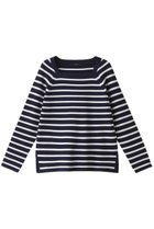 【レリル/lelill】のハイテクボーダーリブニット 人気、トレンドファッション・服の通販 founy(ファニー) ファッション Fashion レディースファッション Fashion for Women トップス・カットソー Cut & Sew Tops ニット Knit Tops & Sweaters カジュアルプルオーバー・ニットトップス Pullovers & Knit Tops / Casual Pullovers スクエア Square, Square Shape ボーダー Border, Stripe リブニット Rib Knit, Ribbed Knit ロング Long, Long-Length 吸水 Absorbent, Quick-Dry thumbnail ネイビー|ID: prp329100004077779 ipo3291000000032951029
