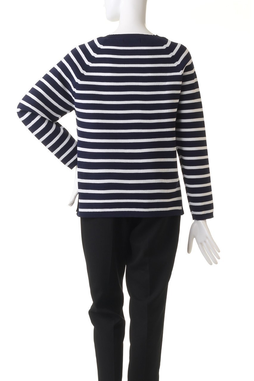 【レリル/lelill】のハイテクボーダーリブニット 人気、トレンドファッション・服の通販 founy(ファニー) 　ファッション　Fashion　レディースファッション　Fashion for Women　トップス・カットソー　Cut & Sew Tops　ニット　Knit Tops & Sweaters　カジュアルプルオーバー・ニットトップス　Pullovers & Knit Tops / Casual Pullovers　スクエア　Square, Square Shape　ボーダー　Border, Stripe　リブニット　Rib Knit, Ribbed Knit　ロング　Long, Long-Length　吸水　Absorbent, Quick-Dry　other-4|ID: prp329100004077779 ipo3291000000035962941