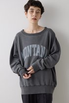 【ウィムガゼット/Whim Gazette】のピグメントロゴウラケプルオーバー チャコールグレー|ID: prp329100004077785 ipo3291000000032864768