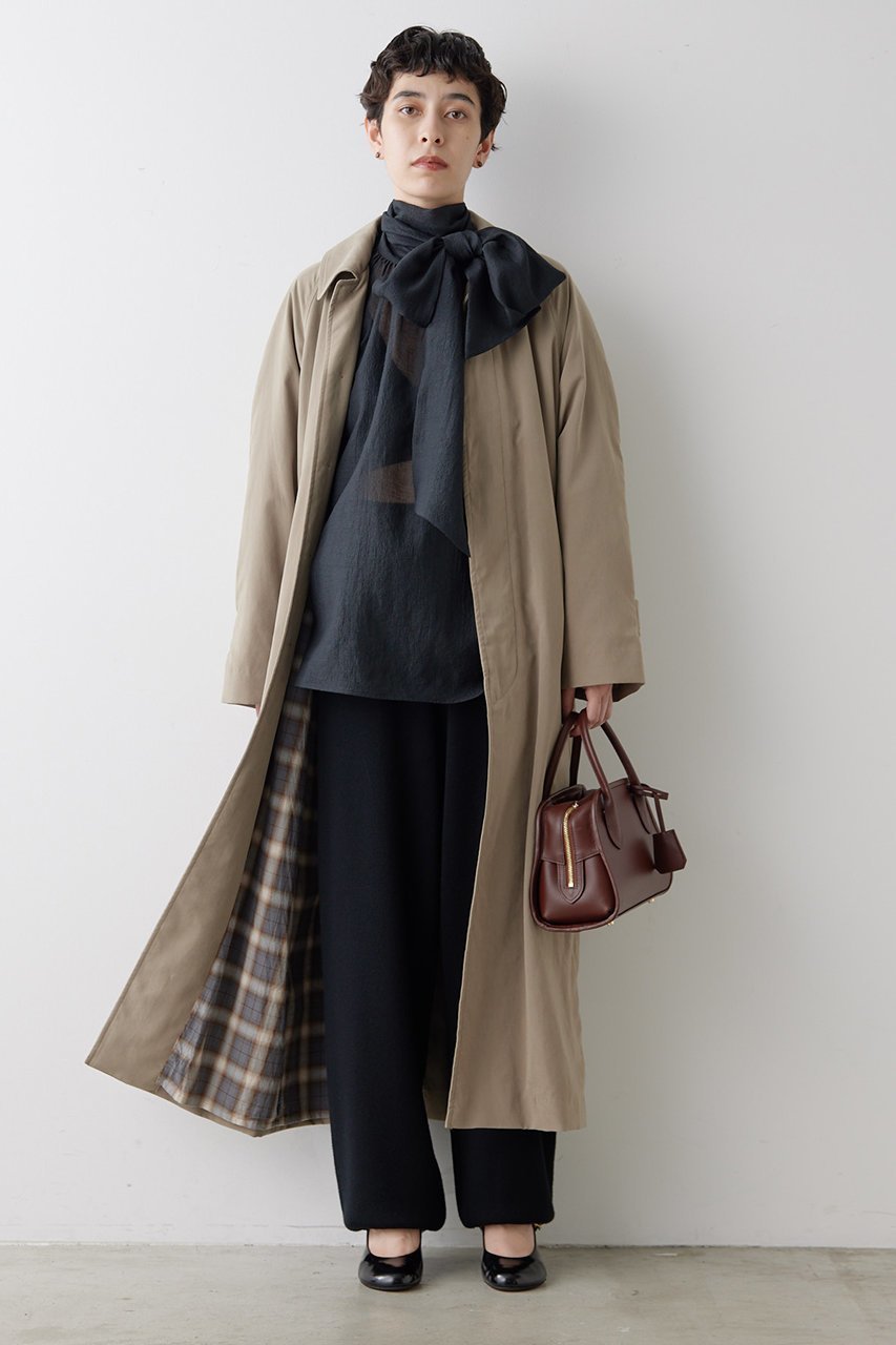 【ウィムガゼット/Whim Gazette】のオーガンザボウブラウス 人気、トレンドファッション・服の通販 founy(ファニー) 　ファッション　Fashion　レディースファッション　WOMEN　トップス・カットソー　Tops/Tshirt　シャツ/ブラウス　Shirts/Blouses　おすすめ　Recommend　シルク　Silk　スウェット　Sweat　スリーブ　Sleeve　ハイネック　High Neck　ベビー　Baby　リボン　Ribbon　ロング　Long　ワッシャー　Washer　エレガント 上品　Elegant　other-5|ID: prp329100004077788 ipo3291000000031418684