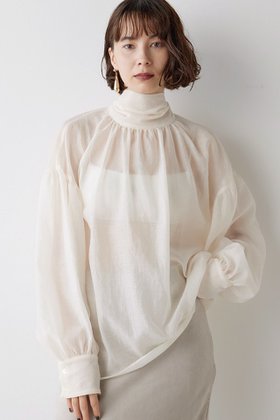 【ウィムガゼット/Whim Gazette】のオーガンザボウブラウス 人気、トレンドファッション・服の通販 founy(ファニー) ファッション Fashion レディースファッション Fashion for Women トップス・カットソー Cut & Sew Tops シャツ・ブラウス・オフィスカジュアル Elegant Blouses & Button-Ups おすすめ Recommended / Our Picks シルク Silk, 100% Silk スウェット / スエット Sweatshirt, Sweatwear スリーブ Sleeve, Long Sleeve / Short Sleeve ハイネック High Neck, Mock Neck ベビー Baby, Babywear リボン Ribbon, Bow ロング Long, Long-Length ワッシャー Washer, Crinkled Finish エレガント 上品 Elegant |ID:prp329100004077788