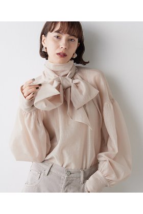 【ウィムガゼット/Whim Gazette】のオーガンザボウブラウス 人気、トレンドファッション・服の通販 founy(ファニー) ファッション Fashion レディースファッション Fashion for Women トップス・カットソー Cut & Sew Tops シャツ・ブラウス・オフィスカジュアル Elegant Blouses & Button-Ups おすすめ Recommended / Our Picks イエロー Yellow シルク Silk, 100% Silk スウェット / スエット Sweatshirt, Sweatwear スリーブ Sleeve, Long Sleeve / Short Sleeve ハイネック High Neck, Mock Neck ベビー Baby, Babywear リボン Ribbon, Bow ロング Long, Long-Length ワッシャー Washer, Crinkled Finish エレガント 上品 Elegant |ID:prp329100004077788