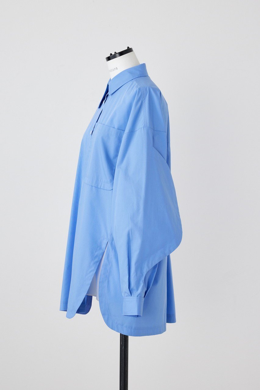 【ナゴンスタンス/nagonstans】のT/Cブロード ボリューム Sleeve SH/シャツ 人気、トレンドファッション・服の通販 founy(ファニー) 　ファッション　Fashion　レディースファッション　Fashion for Women　トップス・カットソー　Cut & Sew Tops　シャツ・ブラウス・オフィスカジュアル　Elegant Blouses & Button-Ups　アシンメトリー　Asymmetrical Style　スリーブ　Sleeve, Long Sleeve / Short Sleeve　ブロード　Broadcloth, Fine Cotton　ロング　Long, Long-Length　other-2|ID: prp329100004077805 ipo3291000000035823351