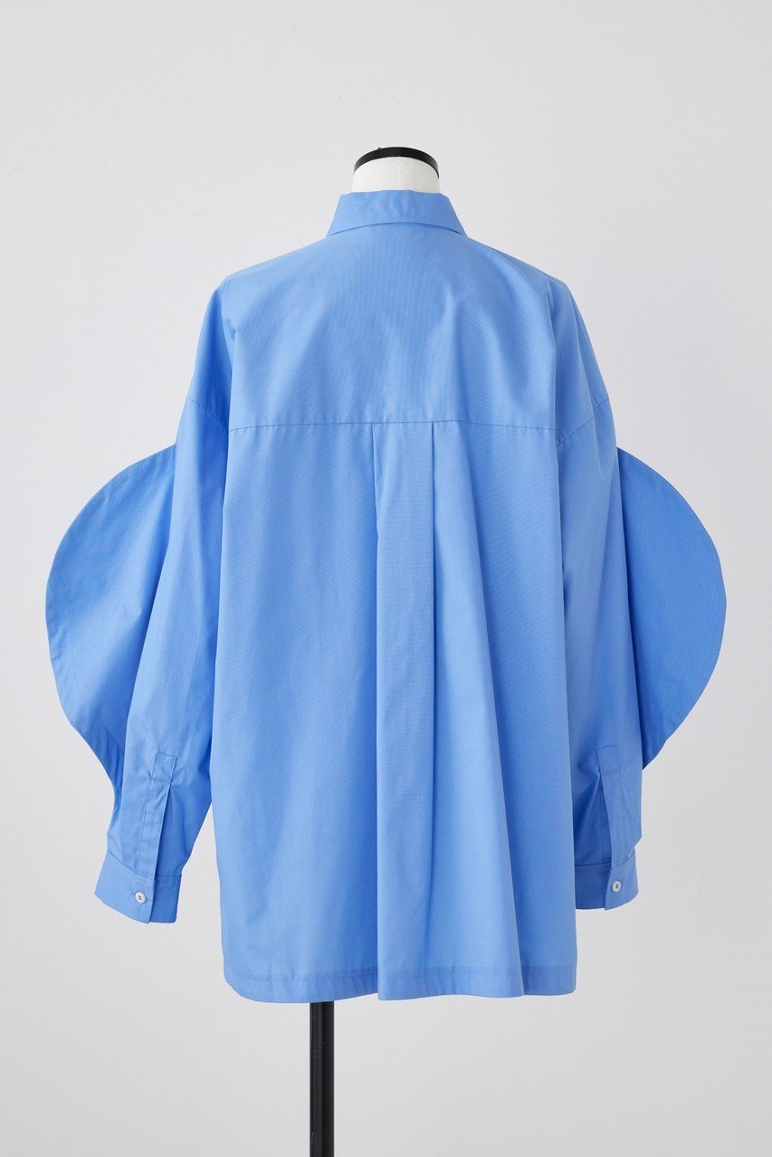 【ナゴンスタンス/nagonstans】のT/Cブロード ボリューム Sleeve SH/シャツ 人気、トレンドファッション・服の通販 founy(ファニー) 　ファッション　Fashion　レディースファッション　Fashion for Women　トップス・カットソー　Cut & Sew Tops　シャツ・ブラウス・オフィスカジュアル　Elegant Blouses & Button-Ups　アシンメトリー　Asymmetrical Style　スリーブ　Sleeve, Long Sleeve / Short Sleeve　ブロード　Broadcloth, Fine Cotton　ロング　Long, Long-Length　other-3|ID: prp329100004077805 ipo3291000000035823352