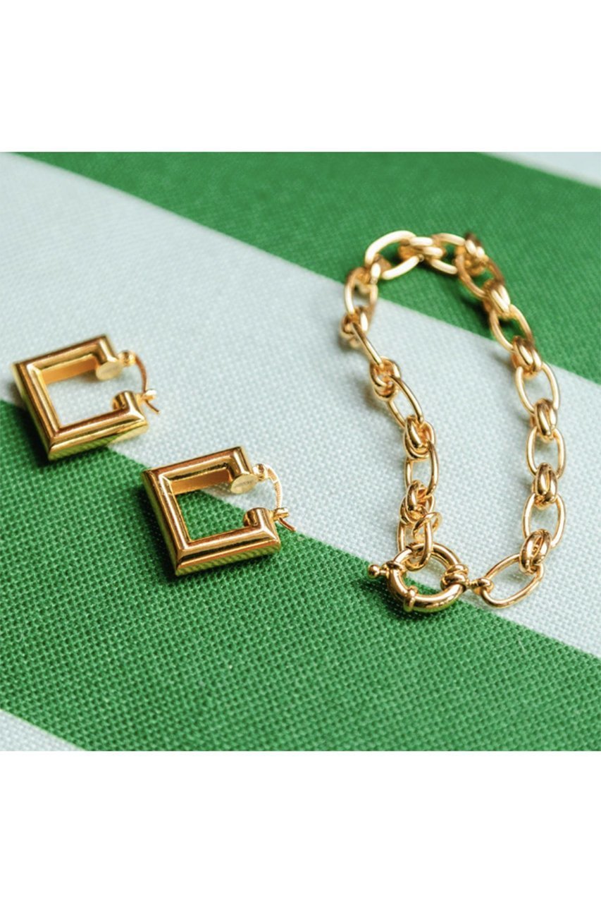 【デイジー ロンドン/DAISY LONDON】の【POLLY SAYER】 VINTAGE LINK CHAIN ブレスレット 人気、トレンドファッション・服の通販 founy(ファニー) 　ファッション　Fashion　レディースファッション　Fashion for Women　ジュエリー　Jewelry　チェーン＆カフブレスレット　Cuff & Chain Bracelets　バングル・カフブレスレット　Bangles & Cuff Bracelets　コレクション　Collection, Seasonal Line　ツイスト　Tweed, Tweed Fabric　ブレスレット　Bracelet, Wristband　ボックス　Boxy, Box Shape　ポーチ　Pouch, Small Case　エレガント 上品　Elegant　人気　Popular, Best Seller　other-7|ID: prp329100004079305 ipo3291000000035658659