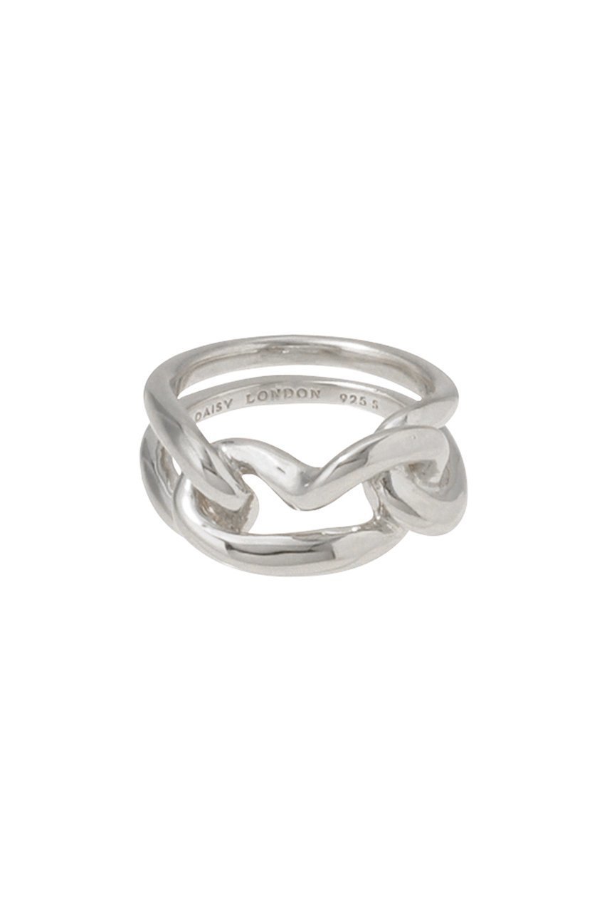 【デイジー ロンドン/DAISY LONDON】の【POLLY SAYER】 LARGE KNOT CHAIN リング 人気、トレンドファッション・服の通販 founy(ファニー) 　ファッション　Fashion　レディースファッション　Fashion for Women　ジュエリー　Jewelry　おすすめ　Recommended / Our Picks　コレクション　Collection, Seasonal Line　ツイスト　Tweed, Tweed Fabric　エレガント 上品　Elegant　人気　Popular, Best Seller　 other-1|ID: prp329100004079312 ipo3291000000035658712