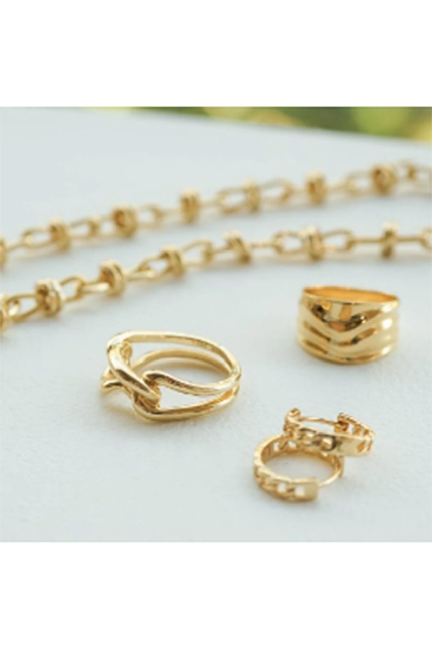 【デイジー ロンドン/DAISY LONDON】の【POLLY SAYER】 LARGE KNOT CHAIN リング 人気、トレンドファッション・服の通販 founy(ファニー) 　ファッション　Fashion　レディースファッション　Fashion for Women　コレクション　Collection, Seasonal Line　ツイスト　Tweed, Tweed Fabric　リュクス　Luxury, Elegant, High-End, Chic　人気　Popular, Best Seller　再入荷　Restock / Back in Stock　other-6|ID: prp329100004079313 ipo3291000000036176893