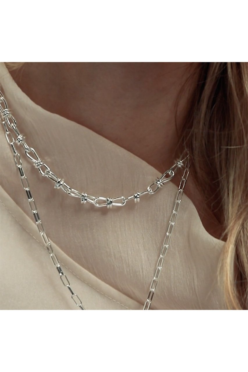 【デイジー ロンドン/DAISY LONDON】の【POLLY SAYER】 KNOT CHAIN ネックレス 人気、トレンドファッション・服の通販 founy(ファニー) 　ファッション　Fashion　レディースファッション　Fashion for Women　ジュエリー　Jewelry　ネックレス　Necklaces & Pendants　コレクション　Collection, Seasonal Line　ショート　Short, Short Length　シルバー　Silver, Metallic Silver　チェーン　Chain, Chain Strap　ネックレス　Necklace, Pendant Necklace　人気　Popular, Best Seller　other-2|ID: prp329100004079318 ipo3291000000035658737