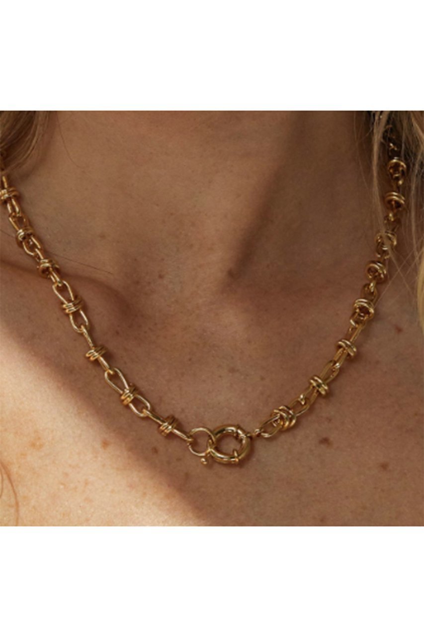 【デイジー ロンドン/DAISY LONDON】の【POLLY SAYER】 KNOT CHAIN ネックレス 人気、トレンドファッション・服の通販 founy(ファニー) 　ファッション　Fashion　レディースファッション　Fashion for Women　ジュエリー　Jewelry　ネックレス　Necklaces & Pendants　コレクション　Collection, Seasonal Line　ショート　Short, Short Length　チェーン　Chain, Chain Strap　ネックレス　Necklace, Pendant Necklace　人気　Popular, Best Seller　other-2|ID: prp329100004079319 ipo3291000000035658746