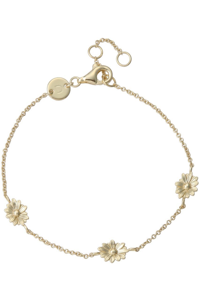 【デイジー ロンドン/DAISY LONDON】のDAISY CHAIN FLOWER ブレスレット インテリア・キッズ・メンズ・レディースファッション・服の通販 founy(ファニー) 　ファッション　Fashion　レディースファッション　Fashion for Women　ジュエリー　Jewelry　チェーン＆カフブレスレット　Cuff & Chain Bracelets　バングル・カフブレスレット　Bangles & Cuff Bracelets　コレクション　Collection, Seasonal Line　ブレスレット　Bracelet, Wristband　ボックス　Boxy, Box Shape　ポーチ　Pouch, Small Case　エレガント 上品　Elegant　ゴールド|ID: prp329100004079334 ipo3291000000035909081