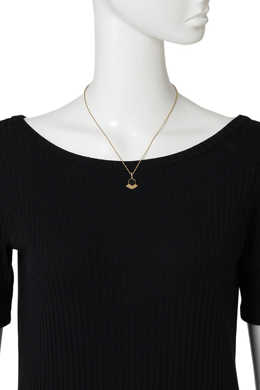 【デイジー ロンドン/DAISY LONDON】のHEXAGON PALM FAN ネックレス_GOLD 人気、トレンドファッション・服の通販 founy(ファニー) 　ファッション　Fashion　レディースファッション　WOMEN　ジュエリー　Jewelry　ネックレス　Necklaces　エナメル　Enamel　コレクション　Collection　ネックレス　Necklace　other-3|ID: prp329100004079340 ipo3291000000031417570