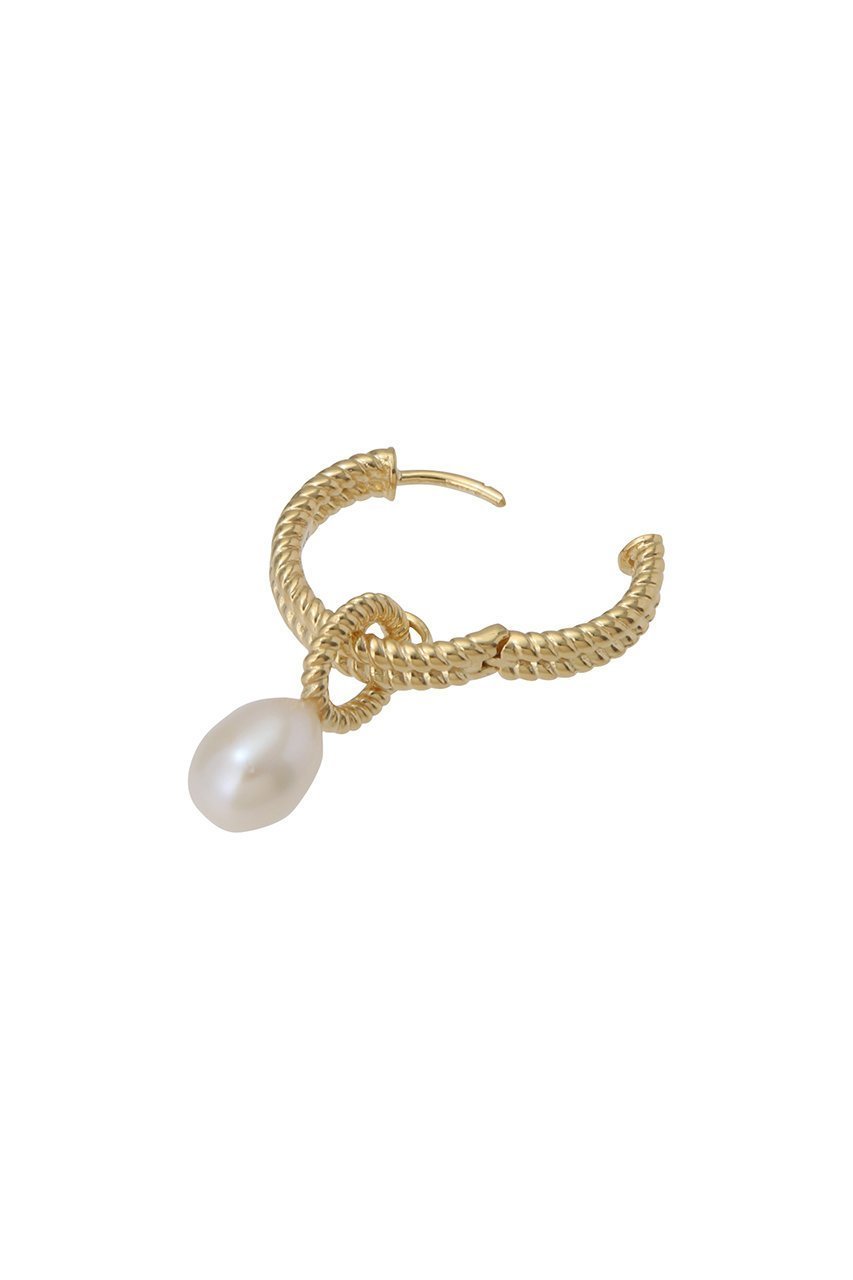 【デイジー ロンドン/DAISY LONDON】のDOUBLE ROPE PEARL DROP ピアス 人気、トレンドファッション・服の通販 founy(ファニー) 　ファッション　Fashion　レディースファッション　Fashion for Women　ジュエリー　Jewelry　ファッションリング　Fashion Rings　イヤリング・フープ・ドロップタイプ　Hoop, Drop & Clip Earrings　イヤリング　Earrings　パール　Pearl, Pearl Accent　other-4|ID: prp329100004079353 ipo3291000000035658941