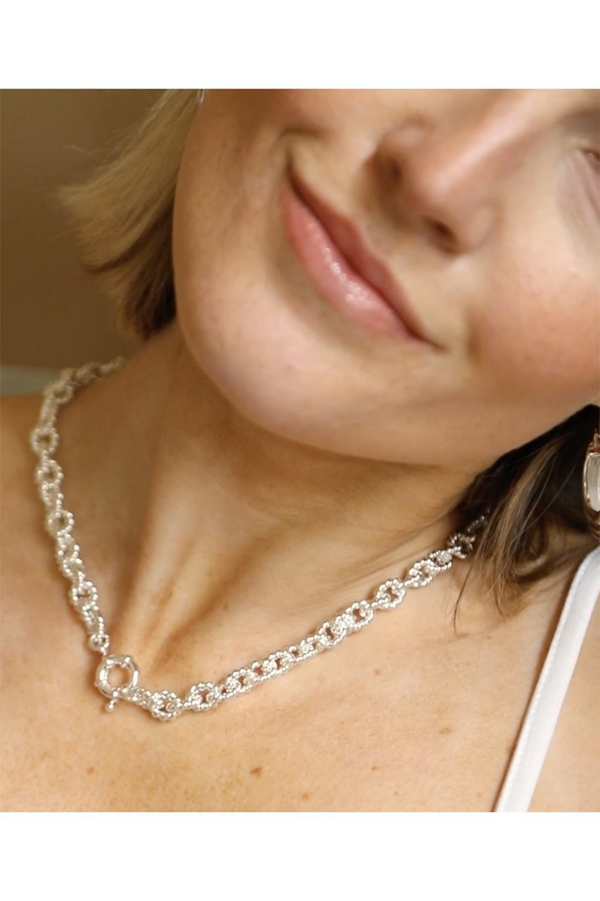 【デイジー ロンドン/DAISY LONDON】の【POLLY SAYER】 VINTAGE ROPE CHAIN ネックレス 人気、トレンドファッション・服の通販 founy(ファニー) 　ファッション　Fashion　レディースファッション　Fashion for Women　ジュエリー　Jewelry　ネックレス　Necklaces & Pendants　おすすめ　Recommended / Our Picks　オケージョン　Occasion Wear　コレクション　Collection, Seasonal Line　ショート　Short, Short Length　シルバー　Silver, Metallic Silver　スタイリッシュ　Stylish, Fashionable　ネックレス　Necklace, Pendant Necklace　人気　Popular, Best Seller　other-2|ID: prp329100004079356 ipo3291000000035909191