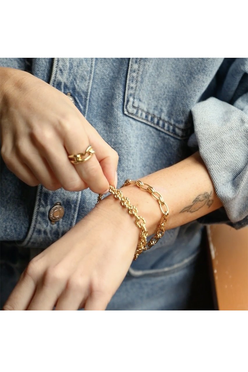 【デイジー ロンドン/DAISY LONDON】の【POLLY SAYER】 VINTAGE ROPE CHAIN ブレスレット 人気、トレンドファッション・服の通販 founy(ファニー) 　ファッション　Fashion　レディースファッション　Fashion for Women　ジュエリー　Jewelry　チェーン＆カフブレスレット　Cuff & Chain Bracelets　バングル・カフブレスレット　Bangles & Cuff Bracelets　コレクション　Collection, Seasonal Line　ブレスレット　Bracelet, Wristband　リュクス　Luxury, Elegant, High-End, Chic　人気　Popular, Best Seller　other-2|ID: prp329100004079359 ipo3291000000036080440