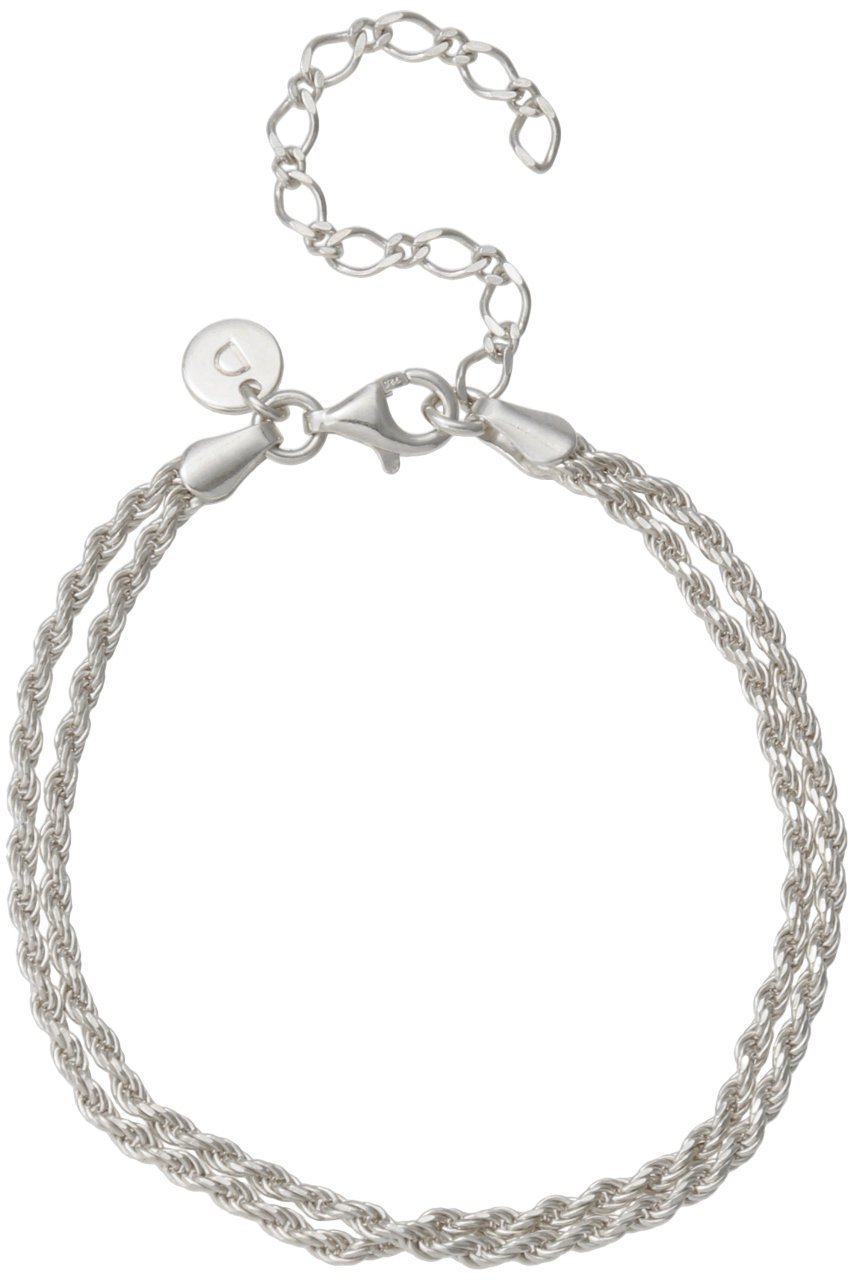 【デイジー ロンドン/DAISY LONDON】のDOUBLE ROPE CHAIN ブレスレット インテリア・キッズ・メンズ・レディースファッション・服の通販 founy(ファニー) 　ファッション　Fashion　レディースファッション　Fashion for Women　ジュエリー　Jewelry　チェーン＆カフブレスレット　Cuff & Chain Bracelets　バングル・カフブレスレット　Bangles & Cuff Bracelets　クール　Cool, Chic　コレクション　Collection, Seasonal Line　チェーン　Chain, Chain Strap　ブレスレット　Bracelet, Wristband　エレガント 上品　Elegant　シルバー|ID: prp329100004079364 ipo3291000000035448915