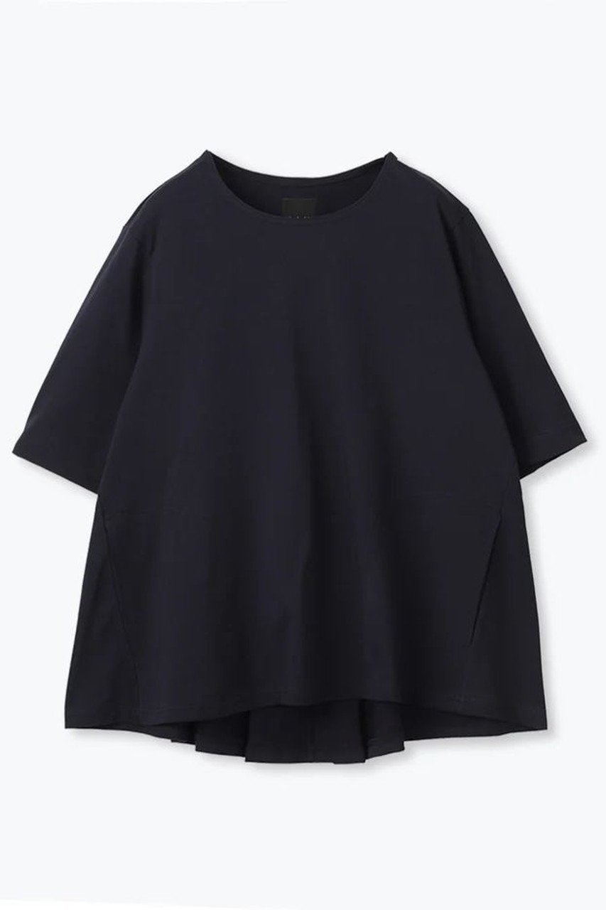 【レリル/lelill】のハイテク タックフレアーTシャツ インテリア・キッズ・メンズ・レディースファッション・服の通販 founy(ファニー) 　ファッション　Fashion　レディースファッション　Fashion for Women　トップス・カットソー　Cut & Sew Tops　シャツ・ブラウス・オフィスカジュアル　Elegant Blouses & Button-Ups　ロングTシャツ・Tシャツ　Longline T-Shirts & Tees　カットソー・ベーシックTシャツ　Cut-and-Sewn Tops / Stretch Tees & Basics　おすすめ　Recommended / Our Picks　ショート　Short, Short Length　スリーブ　Sleeve, Long Sleeve / Short Sleeve　フレア　Flare, Flared　人気　Popular, Best Seller　定番　Standard, Basic Item　ネイビー|ID: prp329100004079411 ipo3291000000032842817