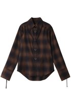 【プランク プロジェクト/PRANK PROJECT】のマルチチェックボディピアスシャツ / Multi Check Body Pierce Shirt BRN(ブラウン)|ID: prp329100004079416 ipo3291000000035333427