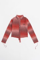 【プランク プロジェクト/PRANK PROJECT】のカスリニットシャツ / Blur Knit Shirt RED(レッド)|ID:prp329100004079426