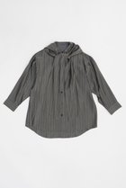 【プランク プロジェクト/PRANK PROJECT】のボウタイフードブラウス / Bow Tie Hood Blouse 人気、トレンドファッション・服の通販 founy(ファニー) ファッション Fashion レディースファッション WOMEN トップス・カットソー Tops/Tshirt シャツ/ブラウス Shirts/Blouses おすすめ Recommend クラシック Classic ストライプ Stripe スリーブ Sleeve フレア Flare ロング Long ワイド Wide エレガント 上品 Elegant 無地 Plain Color thumbnail GRY(グレー)|ID: prp329100004079427 ipo3291000000027563808