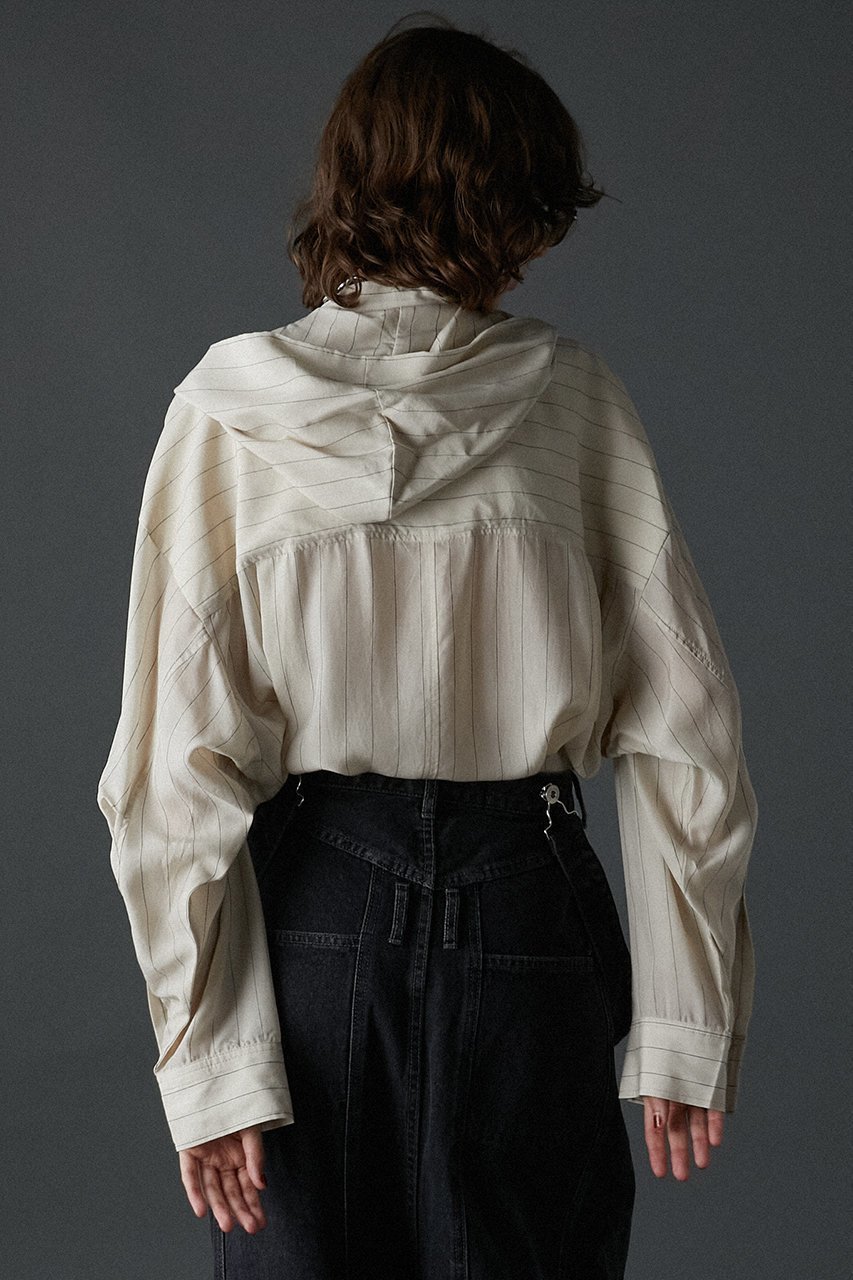 【プランク プロジェクト/PRANK PROJECT】のボウタイフードブラウス / Bow Tie Hood Blouse 人気、トレンドファッション・服の通販 founy(ファニー) ファッション Fashion レディースファッション Fashion for Women トップス・カットソー Cut & Sew Tops シャツ・ブラウス・オフィスカジュアル Elegant Blouses & Button-Ups おすすめ Recommended / Our Picks クラシック Classic, Timeless Style ストライプ Stripe, Striped Pattern スリーブ Sleeve, Long Sleeve / Short Sleeve フレア Flare, Flared ロング Long, Long-Length ワイド Wide, Wide Fit エレガント 上品 Elegant 無地 Plain, Solid Color other-7|ID: prp329100004079427 ipo3291000000032903233