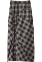 【プランク プロジェクト/PRANK PROJECT】のマルチチェックレースアップスカート / Multi Check Lace-Up Skirt BLK(ブラック)|ID: prp329100004079429 ipo3291000000035728374