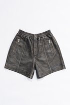 【プランク プロジェクト/PRANK PROJECT】のレザーショーツ / Leather Shorts D.BLK(ブラック)|ID:prp329100004079431