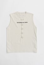 【プランク プロジェクト/PRANK PROJECT】のスタッズピアスロゴトップ/Studs Pierced Logo Top 人気、トレンドファッション・服の通販 founy(ファニー) ファッション Fashion レディースファッション WOMEN トップス・カットソー Tops/Tshirt キャミソール / ノースリーブ No Sleeves シャツ/ブラウス Shirts/Blouses ロング / Tシャツ T-Shirts カットソー Cut and Sewn キャミソール Camisole タンク Tank ノースリーブ No Sleeve フィット Fit フロント Front ワイド Wide ヴィンテージ Vintage thumbnail IVR(アイボリー)|ID: prp329100004079437 ipo3291000000027563845