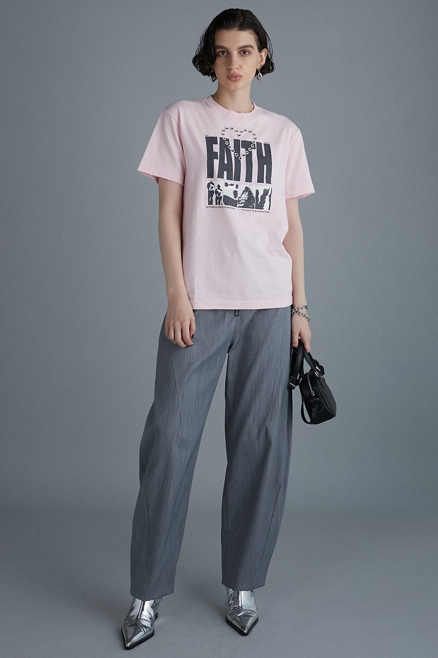 【プランク プロジェクト/PRANK PROJECT】のハートアイレットFAITH-TEE/Heart Eyelet FAITH-TEE 人気、トレンドファッション・服の通販 founy(ファニー) 　ファッション　Fashion　レディースファッション　Fashion for Women　トップス・カットソー　Cut & Sew Tops　シャツ・ブラウス・オフィスカジュアル　Elegant Blouses & Button-Ups　ロングTシャツ・Tシャツ　Longline T-Shirts & Tees　カットソー・ベーシックTシャツ　Cut-and-Sewn Tops / Stretch Tees & Basics　アイレット　Eyelet Lace　グラフィック　Graphic, Graphic Design　ショート　Short, Short Length　スリーブ　Sleeve, Long Sleeve / Short Sleeve　バランス　Balance, Style Balance　プリント　Print, Printed Pattern　ベーシック　Basic, Essential　other-6|ID: prp329100004079438 ipo3291000000032916774