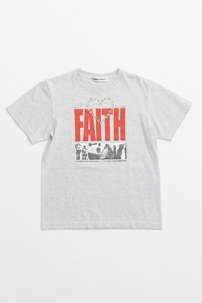 【プランク プロジェクト/PRANK PROJECT】のハートアイレットFAITH-TEE/Heart Eyelet FAITH-TEE インテリア・キッズ・メンズ・レディースファッション・服の通販 founy(ファニー) https://founy.com/ ファッション Fashion レディースファッション Fashion for Women トップス・カットソー Cut & Sew Tops シャツ・ブラウス・オフィスカジュアル Elegant Blouses & Button-Ups ロングTシャツ・Tシャツ Longline T-Shirts & Tees カットソー・ベーシックTシャツ Cut-and-Sewn Tops / Stretch Tees & Basics アイレット Eyelet Lace グラフィック Graphic, Graphic Design ショート Short, Short Length スリーブ Sleeve, Long Sleeve / Short Sleeve バランス Balance, Style Balance プリント Print, Printed Pattern ベーシック Basic, Essential |ID: prp329100004079438 ipo3291000000035734884