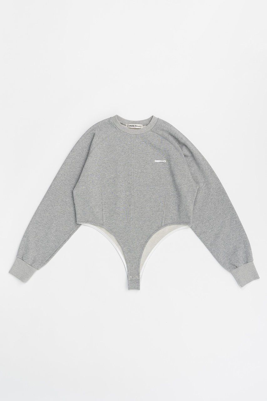 【プランク プロジェクト/PRANK PROJECT】のスウェットボディースーツ / Sweatshirt Bodysuit 人気、トレンドファッション・服の通販 founy(ファニー) 　ファッション　Fashion　レディースファッション　WOMEN　トップス・カットソー　Tops/Tshirt　シャツ/ブラウス　Shirts/Blouses　パーカ　Sweats　ロング / Tシャツ　T-Shirts　スウェット　Sweat　カットソー　Cut and Sewn　おすすめ　Recommend　シンプル　Simple　スウェット　Sweat　スリーブ　Sleeve　スーツ　Suit　ルーズ　Loose　ロング　Long　 other-1|ID: prp329100004079440 ipo3291000000027563854