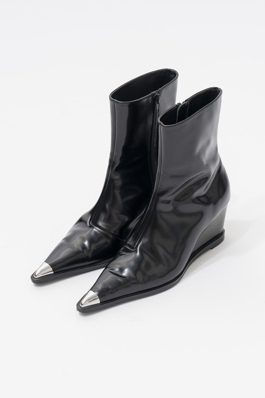 【プランク プロジェクト/PRANK PROJECT】のポインテッドショートブーツ / Pointed Short Boots 人気、トレンドファッション・服の通販 founy(ファニー) 　ファッション　Fashion　レディースファッション　WOMEN　ガラス　Glass　キャップ　Cap　クッション　Cushion　ショート　Short　シンプル　Simple　メタル　Metal　今季　This Season　 other-1|ID: prp329100004079454 ipo3291000000027563898