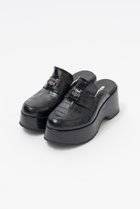 【プランク プロジェクト/PRANK PROJECT】のローファーミュール / Loafer Mules 人気、トレンドファッション・服の通販 founy(ファニー) ファッション Fashion レディースファッション WOMEN おすすめ Recommend ガラス Glass クッション Cushion サンダル Sandals トレンド Trend フィット Fit プレート Plate ミュール Mule 厚底 Platforms thumbnail D.BLK(ブラック)|ID: prp329100004079455 ipo3291000000027563903