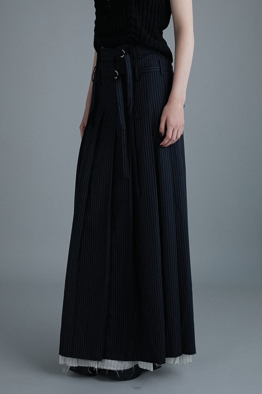 【プランク プロジェクト/PRANK PROJECT】のフロントプリーツスカート / Front Pleats Skirt 人気、トレンドファッション・服の通販 founy(ファニー) 　ファッション　Fashion　レディースファッション　Fashion for Women　スカート　Skirts　プリーツスカート / 上品フェミニンスタイル　Pleated Skirts　ロングスカート　Long Skirts / Maxi & Midi Skirts　ストライプ　Stripe, Striped Pattern　スリット　Slit, Slit Detail　タイツ　Tights, Legwear　ダブル　Double, Double-Breasted　チェック　Check, Plaid, Tartan　フロント　Front, Front Design　プリーツ　Pleats, Pleated　マキシ　Maxi, Full Length　レース　Lace, Lace Fabric　ロング　Long, Long-Length　other-8|ID: prp329100004079456 ipo3291000000032824065