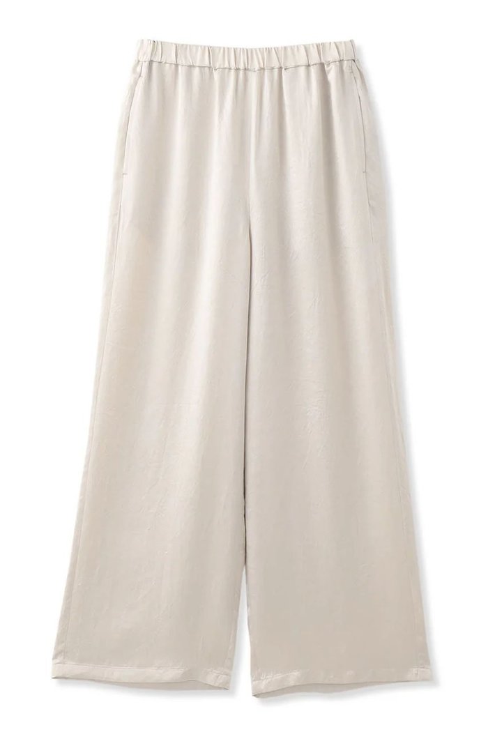 【エコアルフ/ECOALF】のACT サテン イージーパンツ 【日本限定】 インテリア・キッズ・メンズ・レディースファッション・服の通販 founy(ファニー) https://founy.com/ ファッション Fashion レディースファッション Fashion for Women パンツ Pants & Trousers コレクション Collection, Seasonal Line サテン Satin, Glossy Fabric スポーツ Sports, Activewear モダン Modern, Contemporary リラックス Relax, Relaxed Fit ワッシャー Washer, Crinkled Finish エレガント 上品 Elegant |ID: prp329100004080966 ipo3291000000034958003