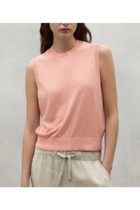 【エコアルフ/ECOALF】のMELIA サマーニット ベスト / MELIA LINEN KNITTED SWEATER WOMAN 人気、トレンドファッション・服の通販 founy(ファニー) ファッション Fashion レディースファッション WOMEN トップス・カットソー Tops/Tshirt ニット Knit Tops パーカ Sweats ベスト/ジレ Gilets/Vests プルオーバー Pullover スウェット Sweat なめらか Smooth コンパクト Compact サマー Summer シンプル Simple ベスト Vest ボトム Bottom リネン Linen 夏 Summer |ID:prp329100004080971