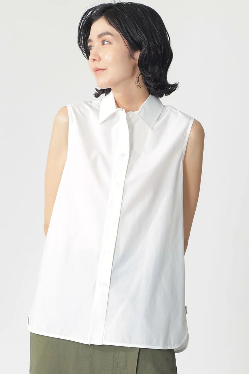 【エコアルフ/ECOALF】のANNA ノースリーブ シャツ / ANNA SHIRT WOMAN 人気、トレンドファッション・服の通販 founy(ファニー) 　ファッション　Fashion　レディースファッション　Fashion for Women　トップス・カットソー　Cut & Sew Tops　キャミソール&ノースリーブ　Camisoles & Sleeveless Tops　シャツ・ブラウス・オフィスカジュアル　Elegant Blouses & Button-Ups　ロングTシャツ・Tシャツ　Longline T-Shirts & Tees　カットソー・ベーシックTシャツ　Cut-and-Sewn Tops / Stretch Tees & Basics　なめらか　Smooth, Silky Texture　キャミソール　Camisole, Spaghetti Strap Top　コンパクト　Compact, Small Size　サマー　Summer, Summer Style　シンプル　Simple, Minimal　スリット　Slit, Slit Detail　タンク　Tank Top, Sleeveless Top　ノースリーブ　Sleeveless, No-Sleeve　エレガント 上品　Elegant　夏　Summer　other-2|ID: prp329100004080972 ipo3291000000032913397
