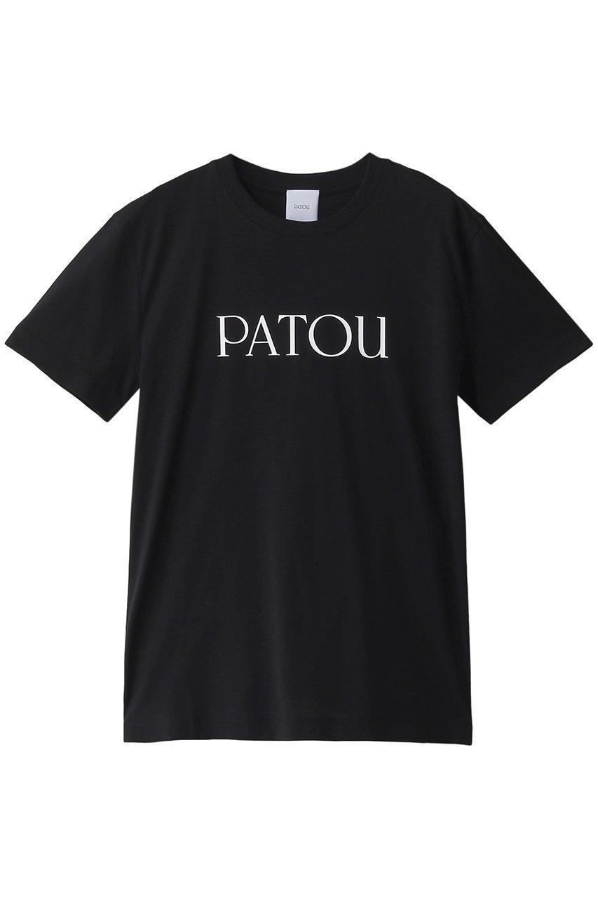 【パトゥ/PATOU】のエッセンシャルPATOUロゴTシャツ インテリア・キッズ・メンズ・レディースファッション・服の通販 founy(ファニー) 　ファッション　Fashion　レディースファッション　WOMEN　トップス・カットソー　Tops/Tshirt　シャツ/ブラウス　Shirts/Blouses　ロング / Tシャツ　T-Shirts　カットソー　Cut and Sewn　ショート　Short　シンプル　Simple　スリーブ　Sleeve　センター　Center　デニム　Denim　フロント　Front　エレガント 上品　Elegant　ブラック|ID: prp329100004083499 ipo3291000000027618453