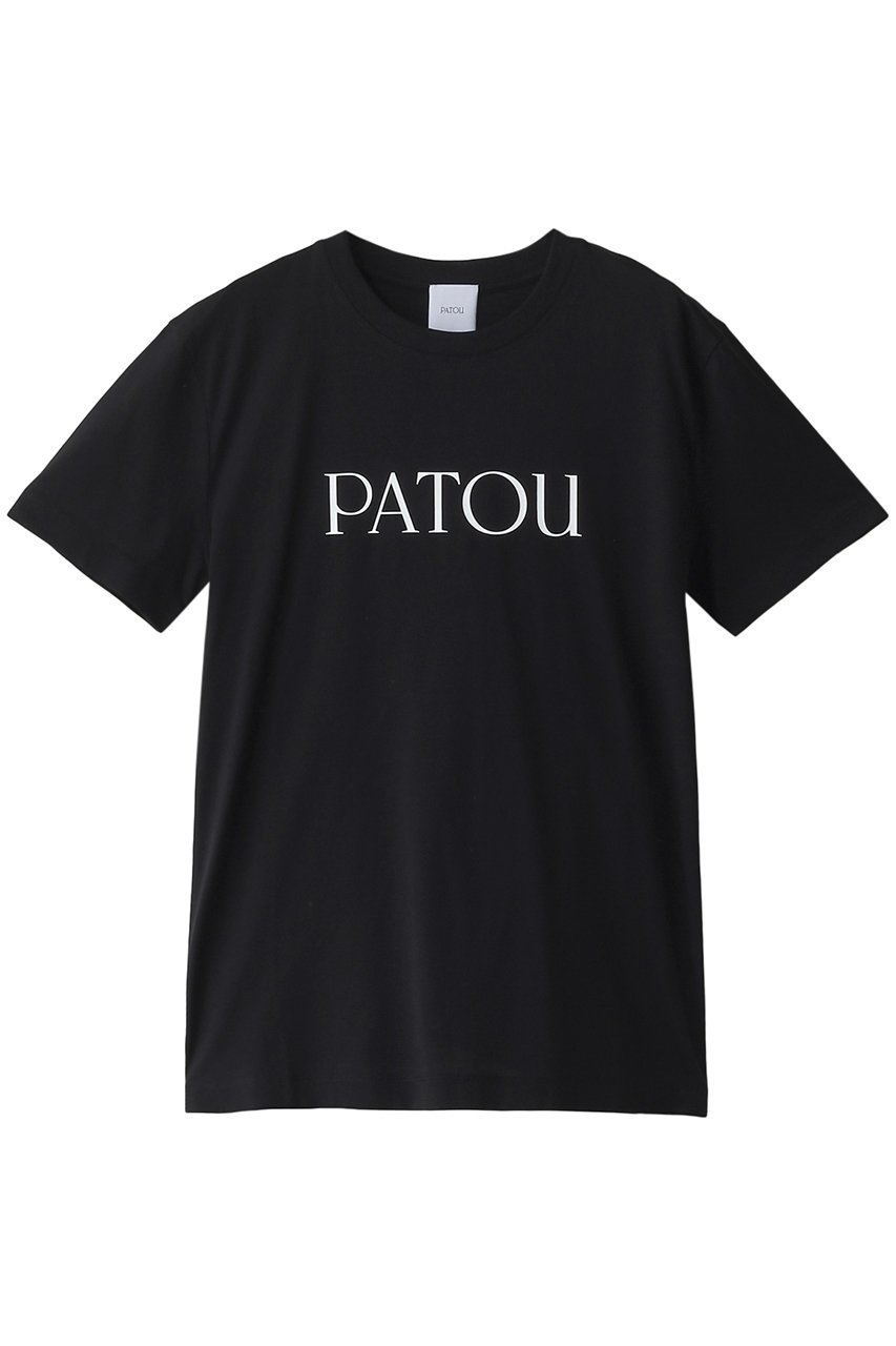 【パトゥ/PATOU】のエッセンシャルPATOUロゴTシャツ インテリア・キッズ・メンズ・レディースファッション・服の通販 founy(ファニー) 　ファッション　Fashion　レディースファッション　Ladies' Fashion Online　トップス・カットソー　Tops/Tshirt　シャツ/ブラウス　Shirts/Blouses　ロング / Tシャツ　T-Shirts　カットソー　Cut and Sewn　ショート　Short　シンプル　Simple　スリーブ　Sleeve　センター　Center　デニム　Denim　フロント　Front　エレガント 上品　Elegant　定番　Standard　ブラック|ID: prp329100004083499 ipo3291000000032549128