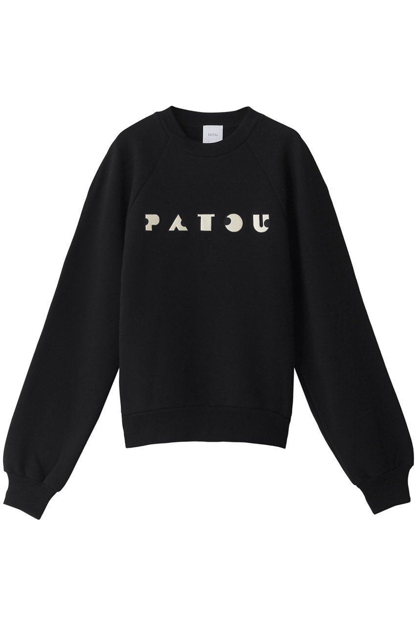 【パトゥ/PATOU】のオープンワークPATOUスウェット トップス インテリア・キッズ・メンズ・レディースファッション・服の通販 founy(ファニー) 　ファッション　Fashion　レディースファッション　WOMEN　トップス・カットソー　Tops/Tshirt　シャツ/ブラウス　Shirts/Blouses　パーカ　Sweats　ロング / Tシャツ　T-Shirts　スウェット　Sweat　カットソー　Cut and Sewn　スウェット　Sweat　スリーブ　Sleeve　ワーク　Work　ブラック|ID: prp329100004083500 ipo3291000000027618456