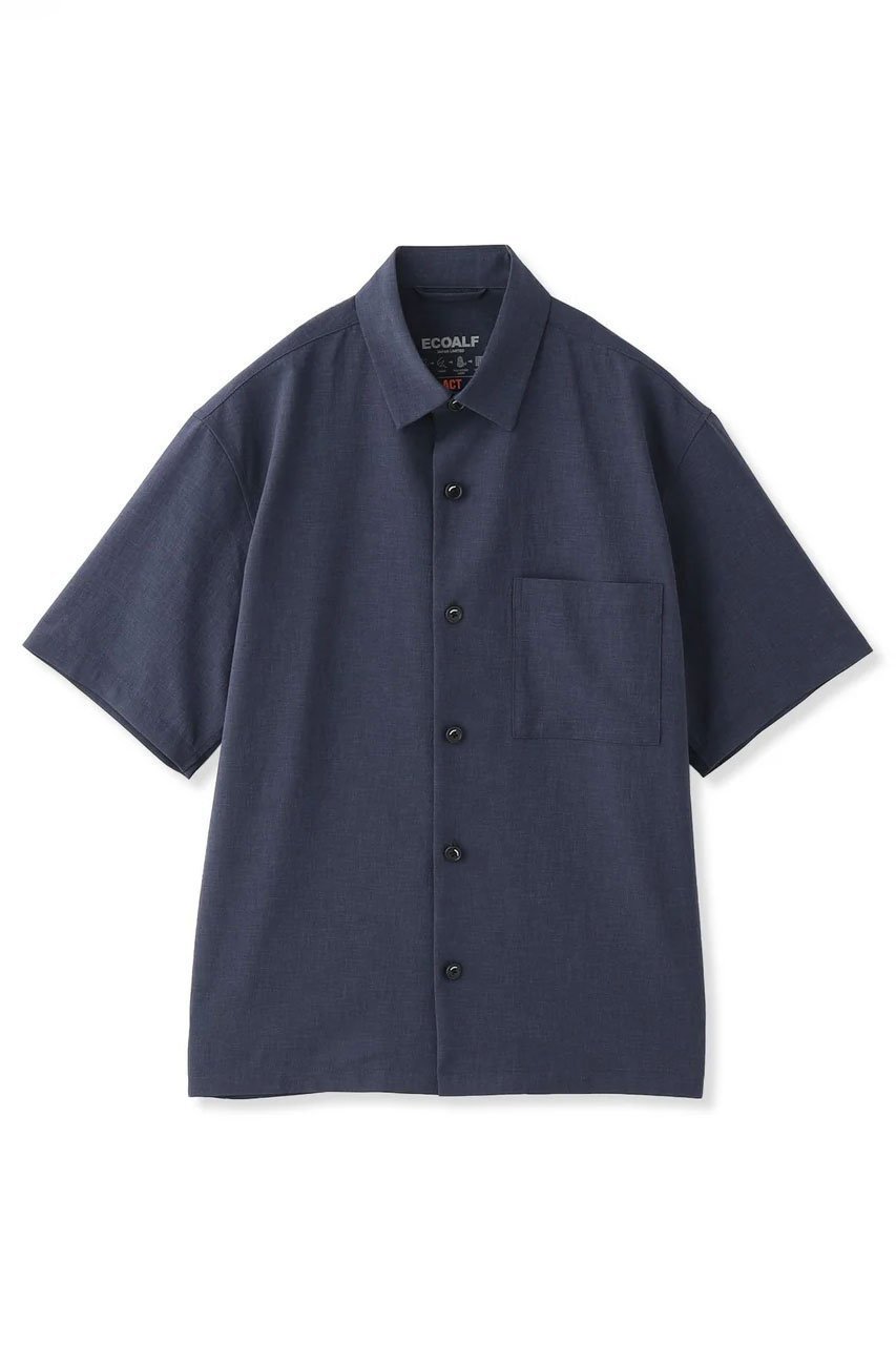 【エコアルフ/ECOALF / MEN】の【MEN】ACT CITY シャツ 【日本限定】 インテリア・キッズ・メンズ・レディースファッション・服の通販 founy(ファニー) 　ファッション　Fashion　メンズファッション　MEN　トップス・カットソー　Tops/Tshirt/Men　シャツ　Shirts　コレクション　Collection　ショート　Short　スマート　Smart　スリーブ　Sleeve　ポケット　Pocket　リラックス　Relax　エレガント 上品　Elegant　夏　Summer　軽量　Lightweight　ネイビー|ID: prp329100004083507 ipo3291000000027618475