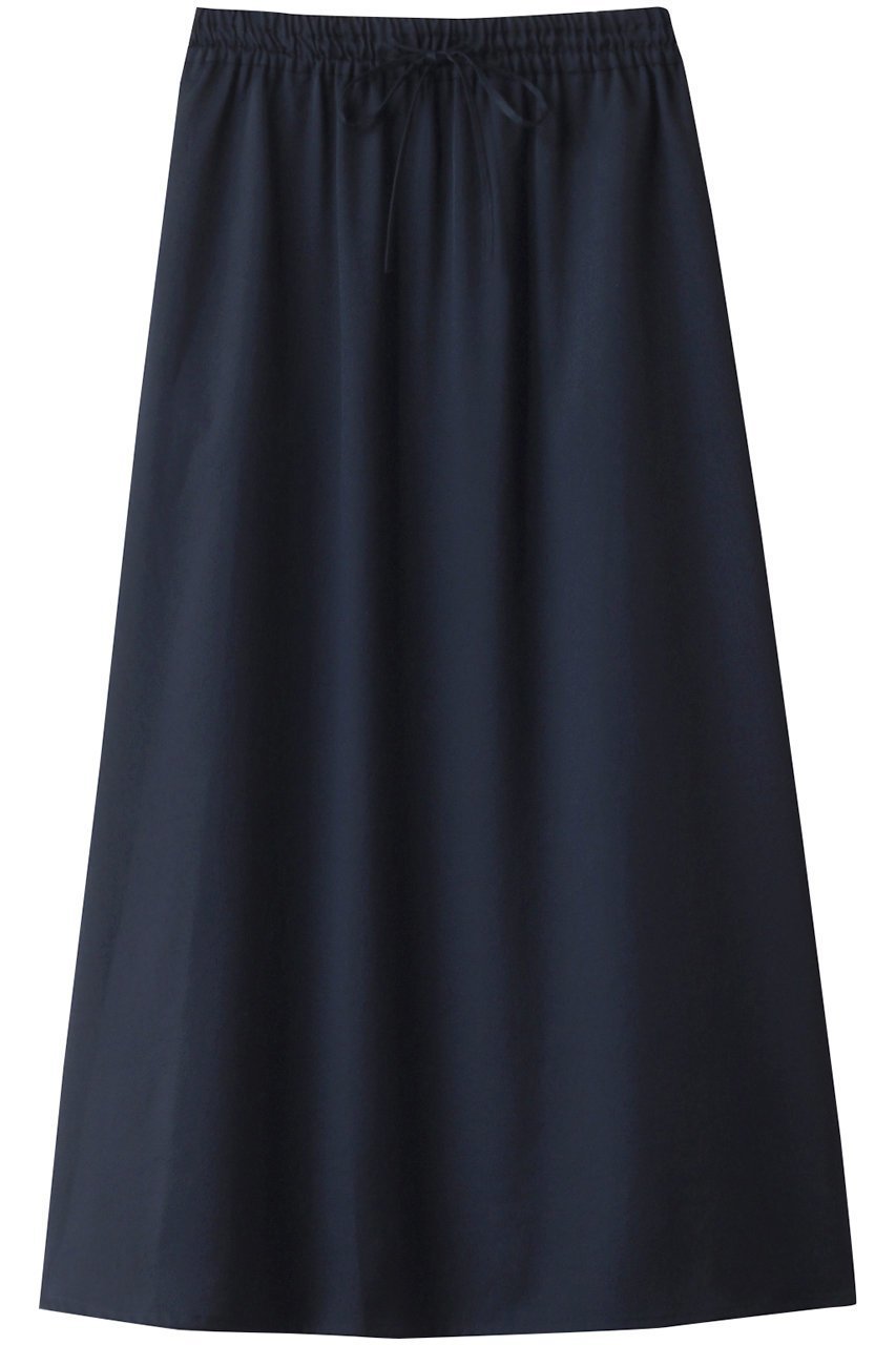 【スリー ドッツ/three dots】のシルキーツイル ナロースカート インテリア・キッズ・メンズ・レディースファッション・服の通販 founy(ファニー) 　ファッション　Fashion　レディースファッション　Fashion for Women　スカート　Skirts　ロングスカート　Long Skirts / Maxi & Midi Skirts　サテン　Satin, Glossy Fabric　シンプル　Simple, Minimal　ツイル　Twist, Twisted Detail　フレア　Flare, Flared　ロング　Long, Long-Length　ネイビー|ID: prp329100004083526 ipo3291000000035509472