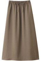 【スリー ドッツ/three dots】のシルキーツイル ナロースカート グレイッシュブラウン|ID: prp329100004083526 ipo3291000000035892716