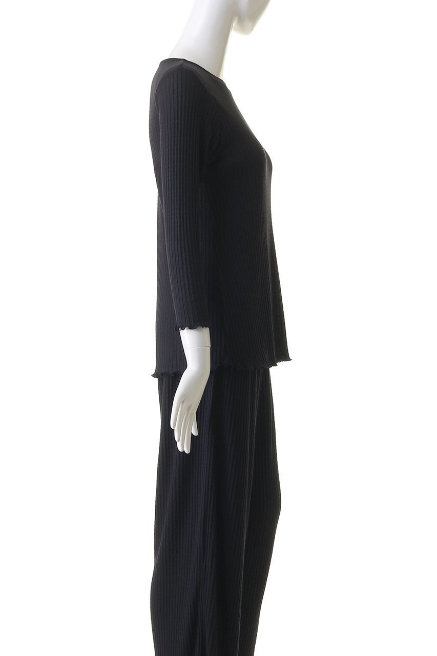 【キッドブルー/KID BLUE】の24ストライプJQトップ 人気、トレンドファッション・服の通販 founy(ファニー) 　ファッション　Fashion　レディースファッション　WOMEN　なめらか　Smooth　ストライプ　Stripe　セットアップ　Set Up　パジャマ　Pajamas　フリル　Frills　ボトム　Bottom　エレガント 上品　Elegant　other-3|ID: prp329100004083530 ipo3291000000031421284