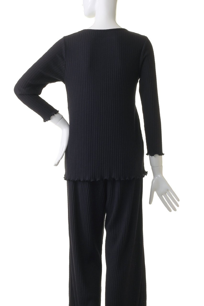 【キッドブルー/KID BLUE】の24ストライプJQトップ 人気、トレンドファッション・服の通販 founy(ファニー) 　ファッション　Fashion　レディースファッション　WOMEN　なめらか　Smooth　ストライプ　Stripe　セットアップ　Set Up　パジャマ　Pajamas　フリル　Frills　ボトム　Bottom　エレガント 上品　Elegant　other-4|ID: prp329100004083530 ipo3291000000031421288