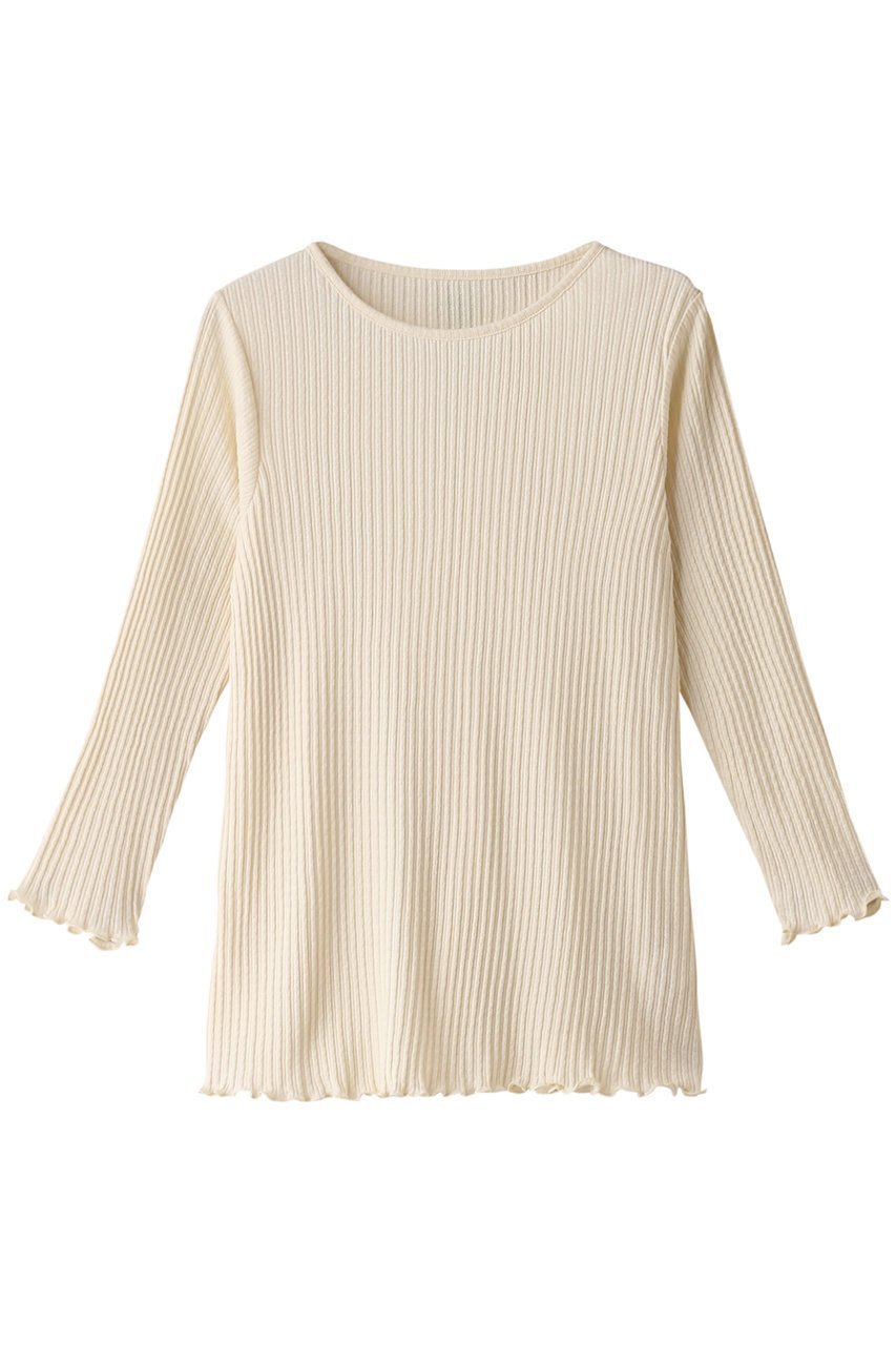 【キッドブルー/KID BLUE】の24ストライプJQトップ インテリア・キッズ・メンズ・レディースファッション・服の通販 founy(ファニー) 　ファッション　Fashion　レディースファッション　Fashion for Women　なめらか　Smooth, Silky Texture　ストライプ　Stripe, Striped Pattern　セットアップ　Set-Up, Coordinated Outfit　パジャマ　Pajamas, Sleepwear　フリル　Frill, Ruffle　ボトム　Bottoms, Lower Wear　エレガント 上品　Elegant　アイボリー|ID: prp329100004083530 ipo3291000000032834609