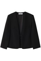 【アルアバイル/allureville】の【Loulou Willoughby】リトルブラックケープジャケット A 人気、トレンドファッション・服の通販 founy(ファニー) ファッション Fashion レディースファッション Fashion for Women アウター Coat / Outerwear Collection レディースジャケット・軽アウター Jackets コンパクト Compact, Small Size シンプル Simple, Minimal ジャケット Jacket, Outerwear スリット Slit, Slit Detail フォーマル Formal, Dressy エレガント 上品 Elegant thumbnail ブラック|ID: prp329100004083544 ipo3291000000032949217