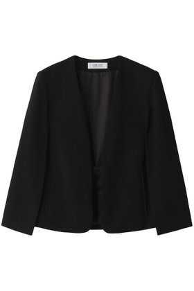 【アルアバイル/allureville】 【Loulou Willoughby】リトルブラックケープジャケット A人気、トレンドファッション・服の通販 founy(ファニー) ファッション Fashion レディースファッション Fashion for Women アウター Coat / Outerwear Collection レディースジャケット・軽アウター Jackets コンパクト Compact, Small Size シンプル Simple, Minimal ジャケット Jacket, Outerwear スリット Slit, Slit Detail フォーマル Formal, Dressy エレガント 上品 Elegant |ID:prp329100004083544